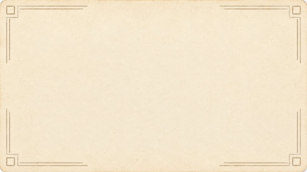 Blank vintage beige page with decorative corner borders and frame